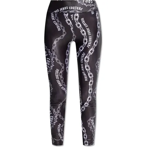 Gemusterte Leggings von , Damen, Größe: 2XS - Versace Jeans Couture - Modalova