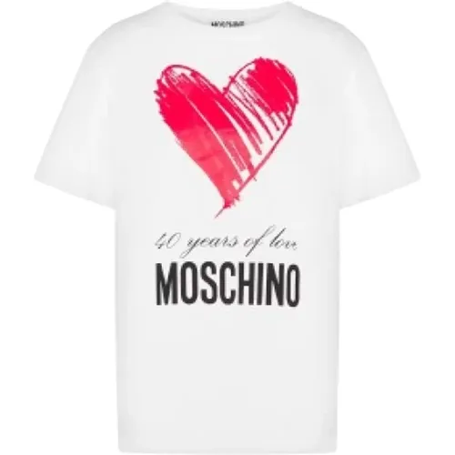 T-Shirts , Damen, Größe: S - Moschino - Modalova