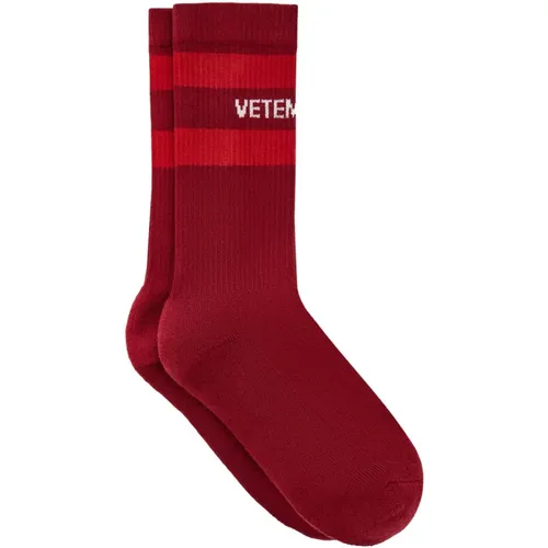 Logo Jacquard Socken , Herren, Größe: S - Vetements - Modalova