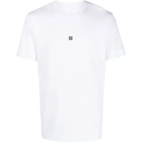 Logo Besticktes Slim Fit T-Shirt , Herren, Größe: XL - Givenchy - Modalova