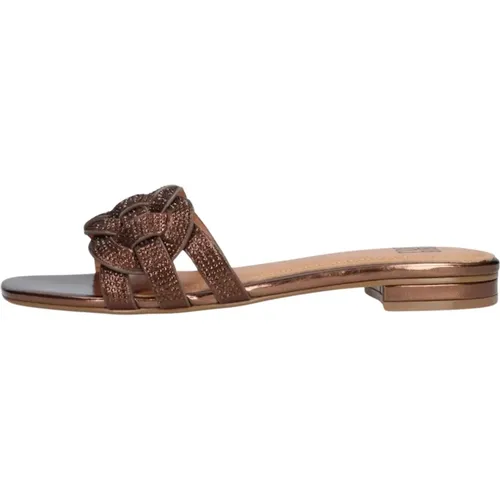 Bronzene Metallic Geflochtene Slipper - Bibi Lou - Modalova