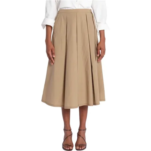Poplin Skirt Donata , female, Sizes: XS - Max Mara - Modalova