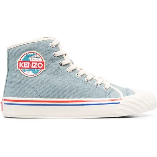 Logo-Patch High-Top Sneakers , Damen, Größe: 40 EU - Kenzo - Modalova