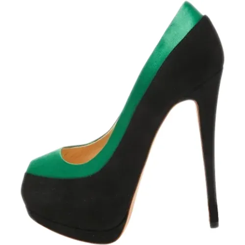 Pre-owned Satin heels , female, Sizes: 4 UK - Giuseppe Zanotti Pre-owned - Modalova