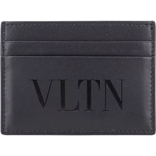 Leather Wallet with Three Compartments , male, Sizes: ONE SIZE - Valentino Garavani - Modalova