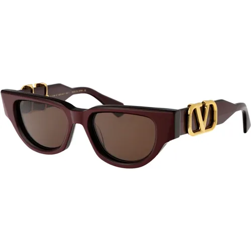 Stylische Sonnenbrille V - DUE , unisex, Größe: 50 MM - Valentino Garavani - Modalova