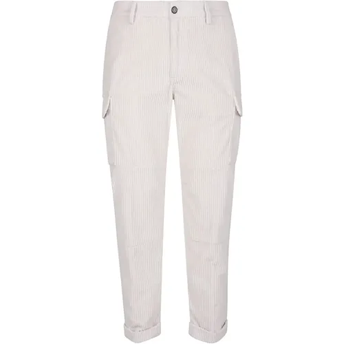 Velvet Corduroy Cargo Pants , male, Sizes: W30, W29, W32, W36, W31, W34, W38, W33 - Eleventy - Modalova