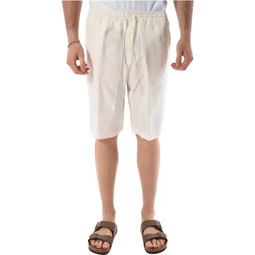 Sommer Casual Shorts Heben Stil , Herren, Größe: L - 120% lino - Modalova