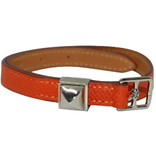 Pre-owned Leather bracelets , female, Sizes: ONE SIZE - Hermès Vintage - Modalova