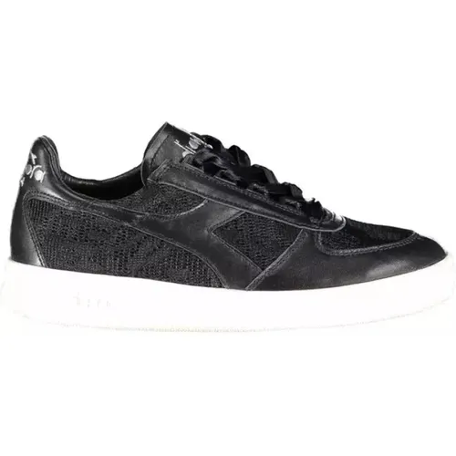 Elegante Schwarze Bestickte Sportschuhe , Damen, Größe: 40 EU - Diadora - Modalova