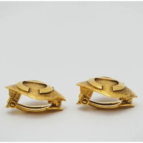 Pre-owned Gold Metal Chanel Earrings , female, Sizes: ONE SIZE - Chanel Vintage - Modalova