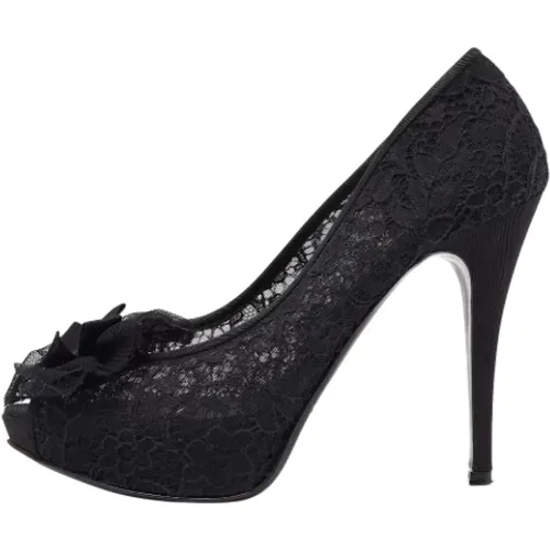 Pre-owned Lace heels , female, Sizes: 7 UK - Dolce & Gabbana Pre-owned - Modalova