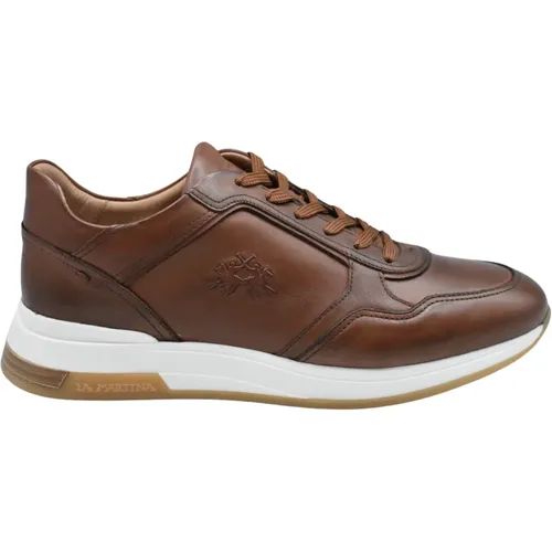 Mens Shoes Laced Leather Ss24 , male, Sizes: 8 UK, 7 UK, 9 UK, 6 UK, 11 UK, 10 UK - LA MARTINA - Modalova