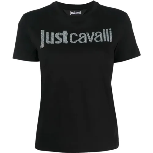 Schwarze T-Shirt und Polo Kollektion - Just Cavalli - Modalova