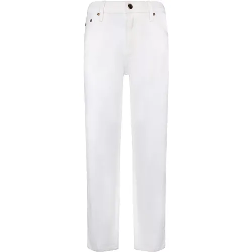 Weiße Flare Fit Denim Jeans , Damen, Größe: W28 - TORY BURCH - Modalova