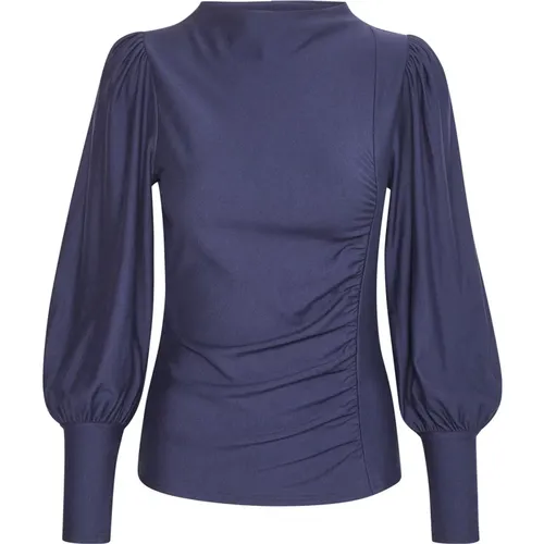 Puff Blouse with Long Puff Sleeves , female, Sizes: L, S, M, XL, 2XS, XS - Gestuz - Modalova