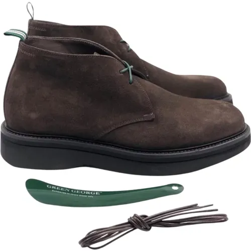 Polacco Boots , male, Sizes: 8 UK, 5 UK, 6 1/2 UK, 10 1/2 UK, 5 1/2 UK - Green George - Modalova