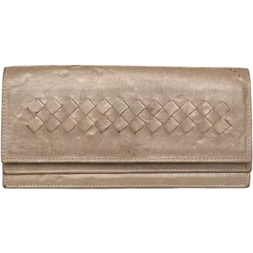 Pre-owned Leather wallets , female, Sizes: ONE SIZE - Bottega Veneta Vintage - Modalova