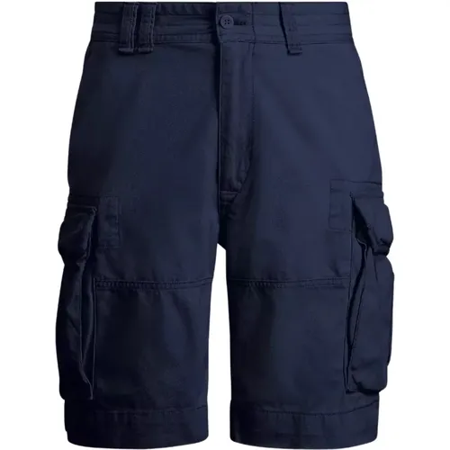 Dunkelblaue Kampfhose mit Logo - Ralph Lauren - Modalova