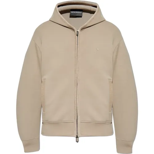 Zip-up sweatshirt , Herren, Größe: M - Emporio Armani - Modalova