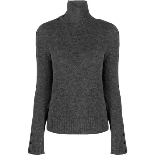 Grey Wool Turtleneck Sweater Malo , female, Sizes: XS, M, S - Isabel marant - Modalova