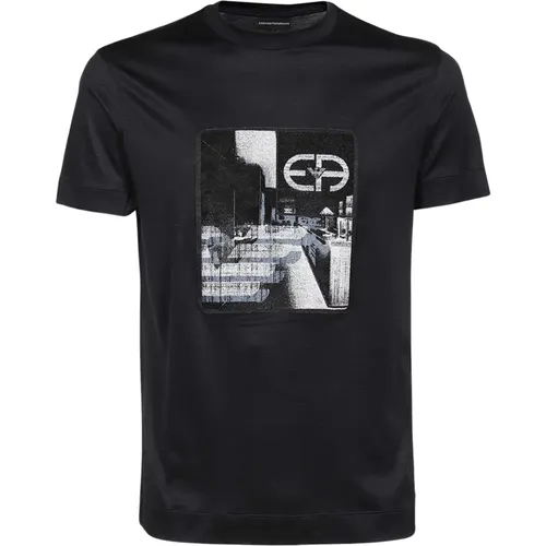 T-Shirts , male, Sizes: L, 3XL - Emporio Armani - Modalova