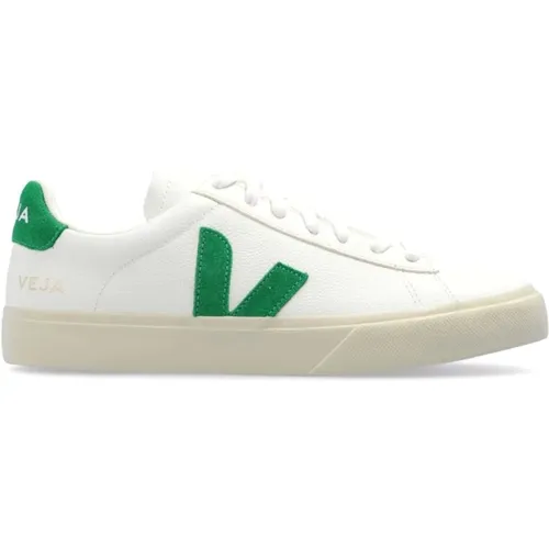 Green Leather Sneakers with Logo Detail , male, Sizes: 3 UK, 7 UK, 6 UK, 5 UK, 4 UK, 2 UK - Veja - Modalova