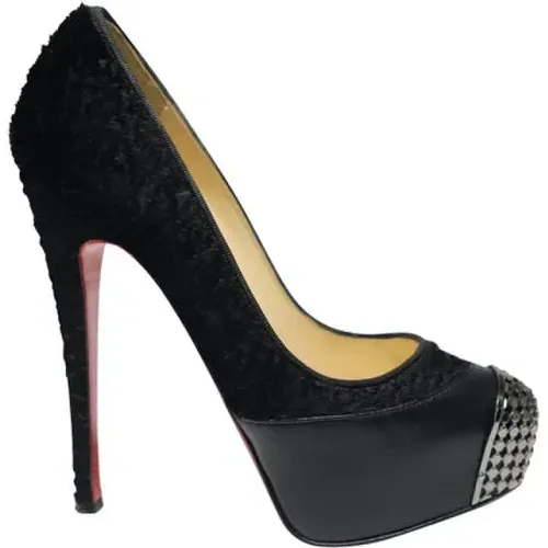 Pre-owned Fur heels , female, Sizes: 3 1/2 UK - Christian Louboutin Pre-owned - Modalova