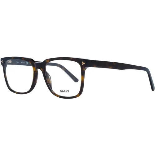 Braune Eckige Kunststoffoptikbrillen für Männer - Bally - Modalova