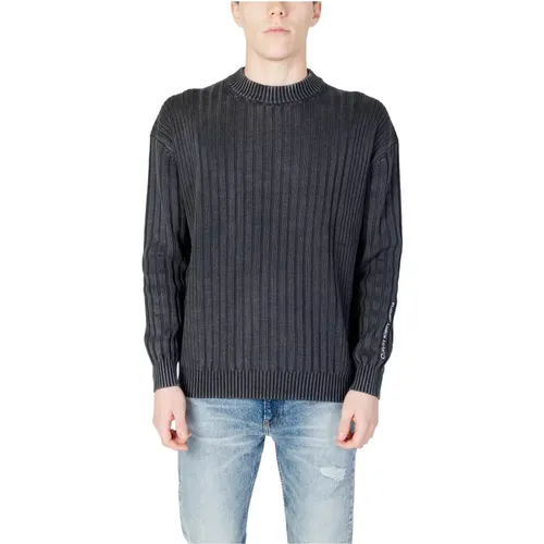 Mens Sweater - Autumn/Winter Collection - 100% Cotton , male, Sizes: L - Calvin Klein Jeans - Modalova