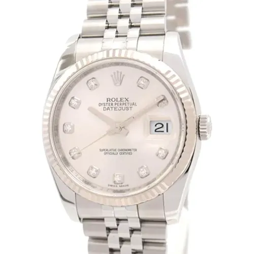 Pre-owned Metal watches , male, Sizes: ONE SIZE - Rolex Vintage - Modalova