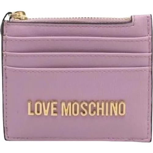 Stilvolle Kartenhalter Brieftasche , Damen, Größe: ONE Size - Love Moschino - Modalova