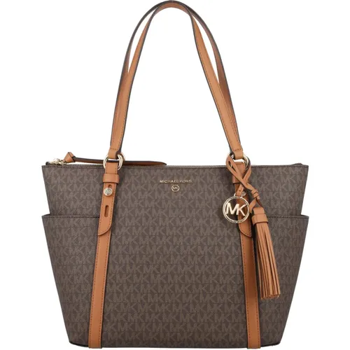 Acorn Logo Zip Tote Bag , female, Sizes: ONE SIZE - Michael Kors - Modalova