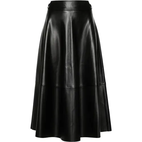 Faux Leather A-Line Skirt , female, Sizes: S - Liu Jo - Modalova