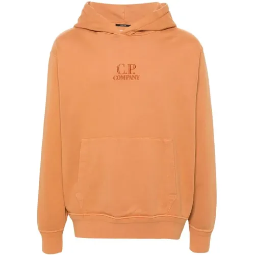 Goldbrauner Kapuzenpullover , Herren, Größe: 2XL - C.P. Company - Modalova