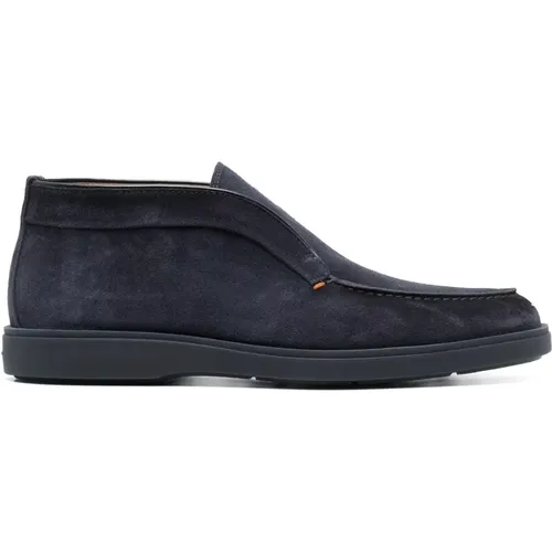 Suede Desert Boots , male, Sizes: 9 UK, 8 1/2 UK, 8 UK, 7 1/2 UK, 10 UK, 7 UK - Santoni - Modalova