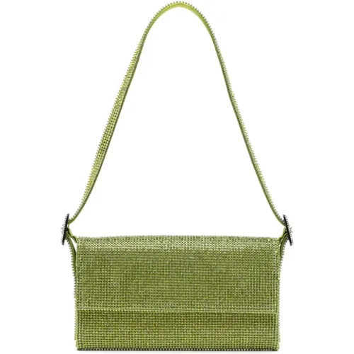 Crystal-Embellished Clutch Bag , female, Sizes: ONE SIZE - Benedetta Bruzziches - Modalova