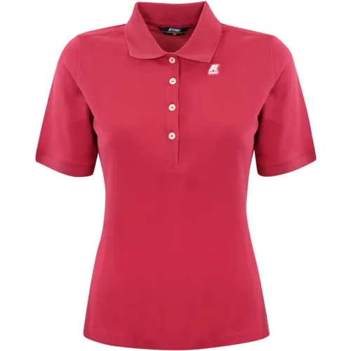 Cotton Polo Shirt Short Sleeve , female, Sizes: XS, XL, L - K-way - Modalova