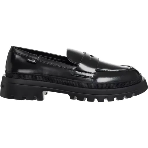 Bequeme Slip-On Schuhe Einfarbig , Damen, Größe: 36 EU - Love Moschino - Modalova