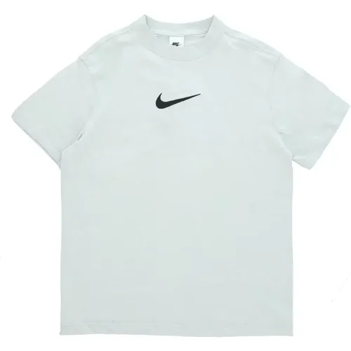 Sportswear T-shirt Light Silver/Black , female, Sizes: S, M, L - Nike - Modalova