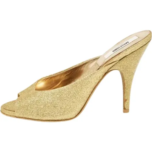 Pre-owned Stoff heels - Moschino Pre-Owned - Modalova