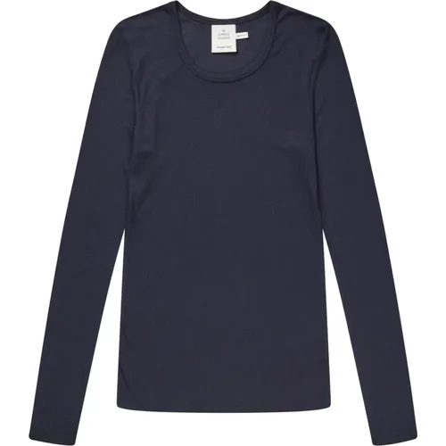 Niedliches Navy Top & T-Shirt , Damen, Größe: M - Munthe - Modalova