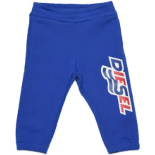 Blaue Kinder-Sweatpants mit elastischem Bund - Diesel - Modalova