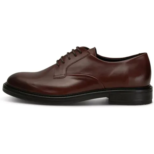 Klassische Leder Oxford Schuhe - Chestnut , Herren, Größe: 43 EU - Shoe the Bear - Modalova