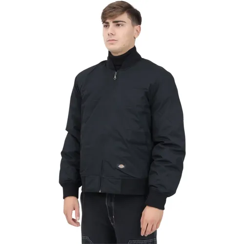 Schwarze Bomberjacke für Männer , Herren, Größe: S - Dickies - Modalova