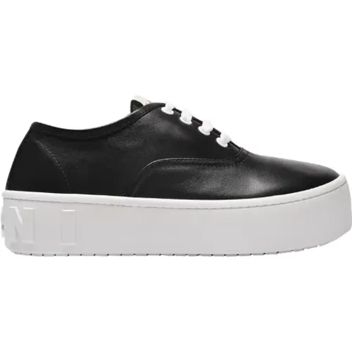 Leather sneakers , female, Sizes: 9 UK - Marni - Modalova