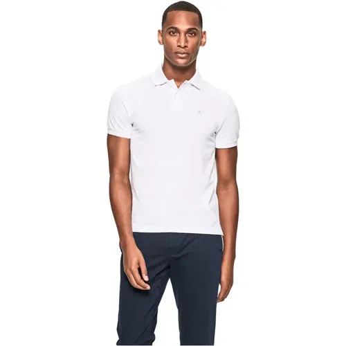 Weißes Logo Polo Slim Fit , Herren, Größe: M - Hackett - Modalova