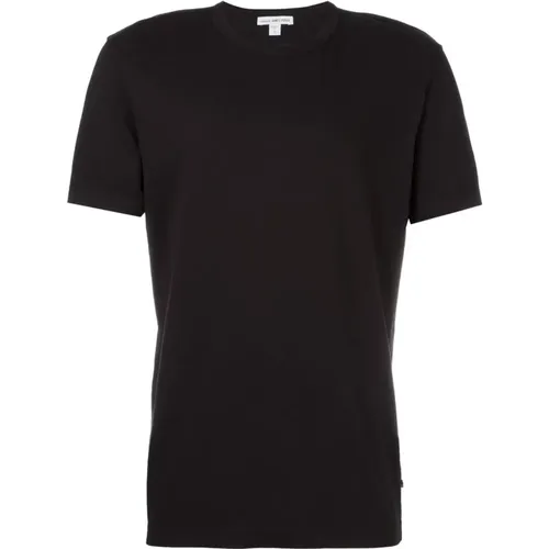 Schwarze T-Shirts und Polos mit kurzen Ärmeln , Herren, Größe: 2XL - James Perse - Modalova