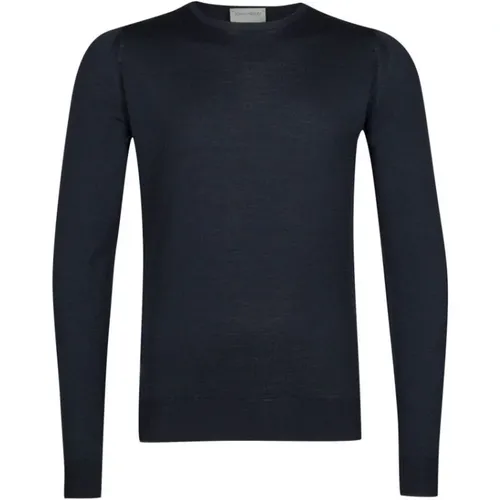 Midnight Merino Wool Crew Neck Sweater , male, Sizes: 2XL, XL, M, S - John Smedley - Modalova