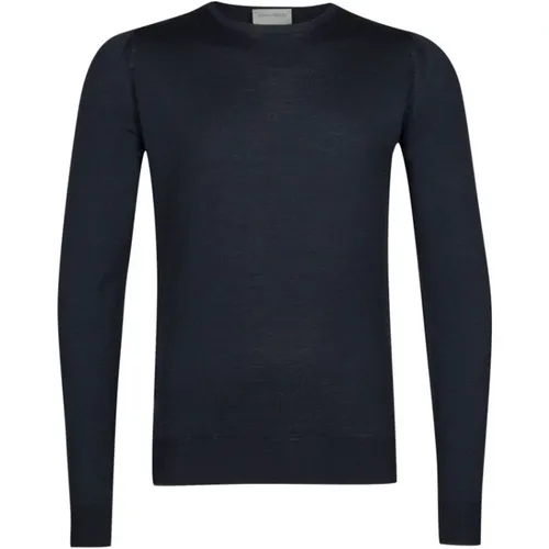 Midnight Merino Wool Crew Neck Sweater , male, Sizes: 2XL, XL, M, S, L - John Smedley - Modalova